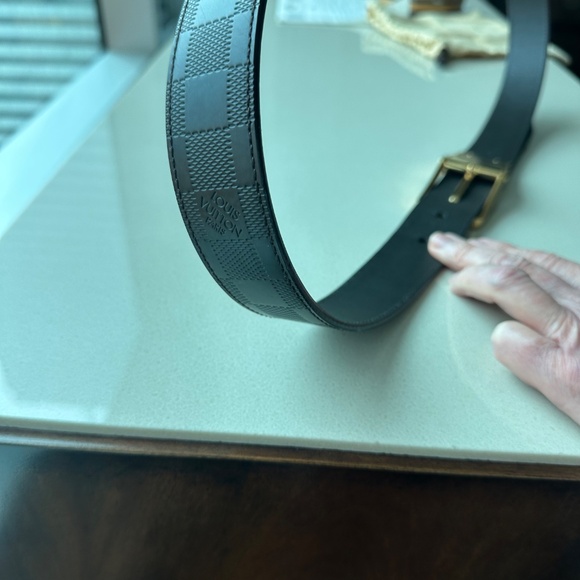 LOUIS VUITTON Damier Infini Santur Boston 35MM Reversible Belt - Picture 9 of 11